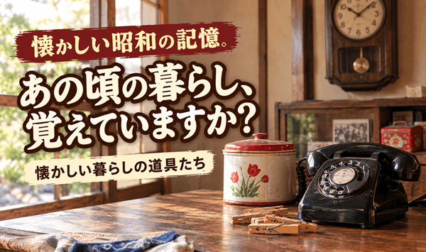 昭和レトロクイズ：あの頃の暮らし、覚えていますか？